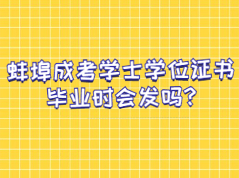 蚌埠成考學(xué)士學(xué)位證書(shū)畢業(yè)時(shí)會(huì)發(fā)嗎