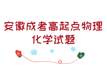 安徽成考高起點物理化學試題