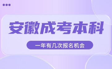 安徽成考本科報名